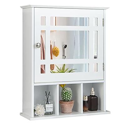 MUPATER Oversized Bathroom Medicine Cabinet Wall Mounted Storage with Mirrors, Hanging Bathroom Wall Cabinet Organizer with Two Adjustable Shelves