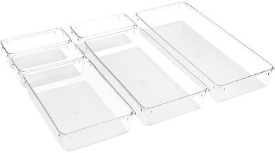 Vtopmart 7.6 H Clear Stackable Storage Drawers, 4 Pack Plastic Organizers  Bins for Skincare, Cosmetics, Beauty Supplies,Ideal for Vanity,  Bathroom,Kitchen Countertop,Cabinet Organization - Yahoo Shopping