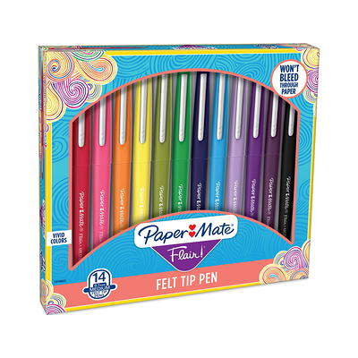 Paper Mate Flair Pens, Metallic Felt Tip Pens, City Lights, Glittery Ink  Shines on White Paper, Assorted Colors, 16 Count - Yahoo Shopping