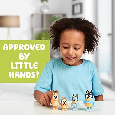 Bluey, Figure 4-Pack, Includes Bluey Family, Toddler Toy