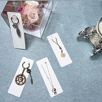 50pcs Keychain Display Cards with Self-Sealing Bags Keychain Card Hold  Cardboard for Keyring Jewelry Display Packaging Wholesale