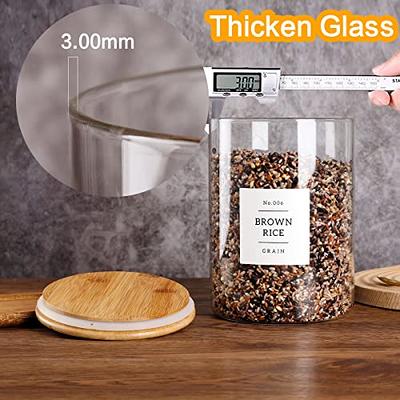 Food Containers With Measuring Cup Thicken Rice Cylinder Clear Food Storage  Box for Flour Sugar Grain