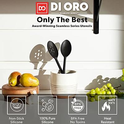 Tovolo 5pc Silicone and Wood Handle Spatula Set White