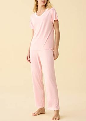 Short-Sleeve V-Neck & Pants Pajama Set