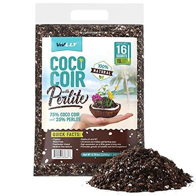  13.8 Gallons Coco Coir Brick for Plants- 6 Pack Premium 100%  Organic Peat Moss Mix with Low EC & pH Balance, Fiber Coconut Husk for  Planting, Gardening, Potting Soil Substrate(8.4