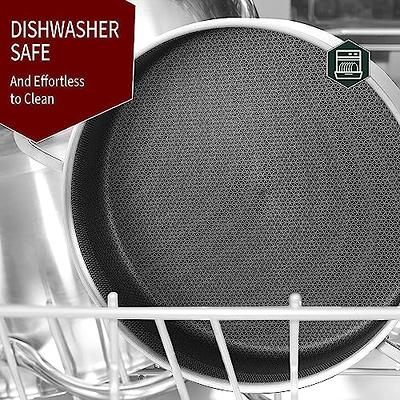 Eslite Life Nonstick Woks & Stir-Fry Pans, Deep Frying Pan with Lid Induction Compatible (5 Quart // 12 inch)