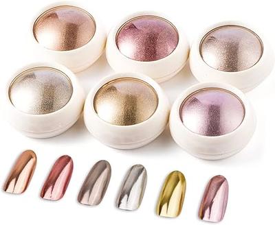 Mirror Nail Glitter Powder Gold Silver Metallic Effect Pigment Gel