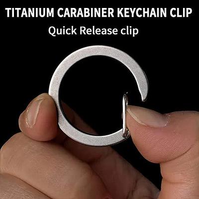 Titanium Carabiner Keychain Clip,Quick Release Keychain,Small Carabiner  Clip Keychain Accessories (1) - Yahoo Shopping