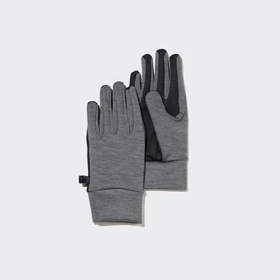 Saks Fifth Avenue Women's Leather Cashmere Lined Tech Gloves - Black - Size 8.5