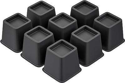 TomGear Bed Risers 8 inch, Heavy Duty Bed Lifts in Heights of 3, 5 or 8  Inches, Stackable Risers for Sofa, Couch, Chair, Desk, Sofa, Table Legs