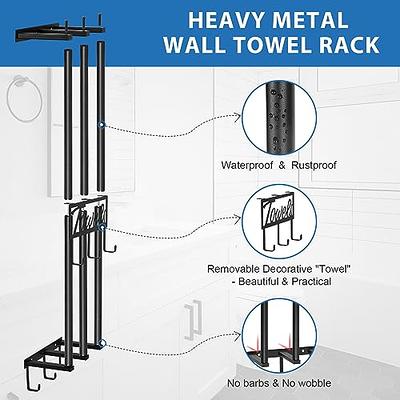 Simpor Towel Rack Wall Mounted for Bathroom, New Upgraded 3 Bar