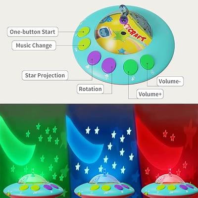 UNIH Baby Crib Mobile with Lights and Music, Moon and Stars Projection for  Infants