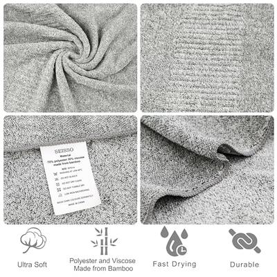 SEISSO Bath Towels Set of 4 Premium Bath Towels 35” x 63” Oversized Towels  for Bathroom Quick Drying & Lightweight Bath Sheets Towels for Adults -  Multipurpose Use as Bathroom,Shower (Grey) - Yahoo Shopping