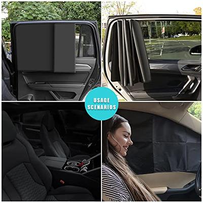EcoNour Car Curtains for Rear Windows (2 Pack) | Car Privacy Magnetic Sun  Shades for Side Windows Protect Your Baby Against Sun | Car Window Blinds
