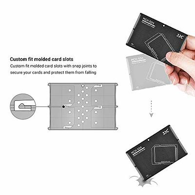 SD Card Holder, Honsky Waterproof Memory Card Holder Case for SD Cards,  Micro SD Cards, SDHC SDXC,Black