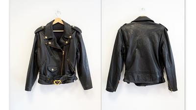 Levi's Capital E Vintage Y2K Brown Motorcycle Leather Jacket XS LVC