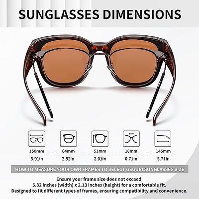 LADEESSE Polarized Sunglasses for Men Sporty Style Driving Travel Sun  Glasses Lightweight Square Frame UV Protection Goggles