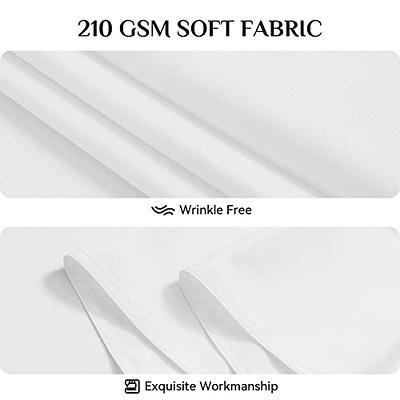 Softalker Rectangle Tablecloth Waterproof & Stain Resistant Table Cloth  Wrinkle Free Fabric Washable 210GSM Polyester Table Cover for