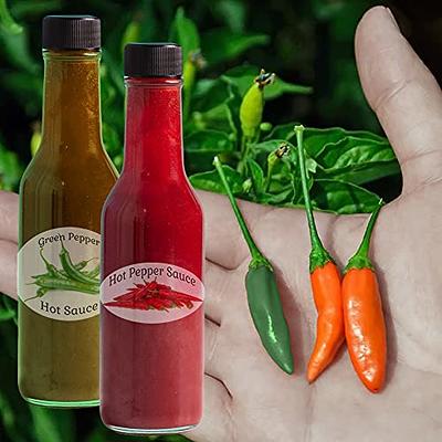 5 oz woozy hot sauce bottles with RED CAP - pack of 24