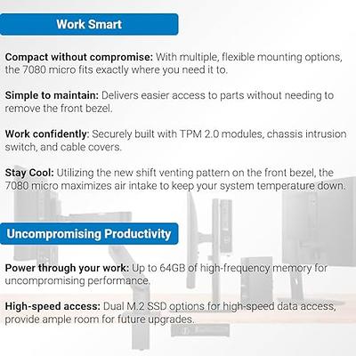 Dell OptiPlex 7080 Micro Form Factor Mini Business Desktop, Intel