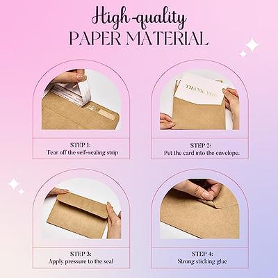 Eupako 5x7 Envelopes Self Seal 100 Pack White A7 Envelopes Kraft Paper  Envelo