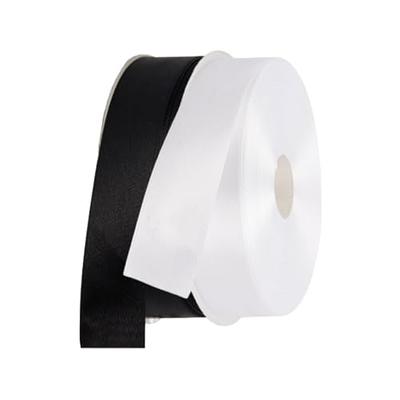 Mayreel White Ribbon 4 Inch Wide Double Face Satin Ribbon Thick White  Ribbon for Gift Wrapping Wedding Chair Sash Party Favor Home Decoration  Craft