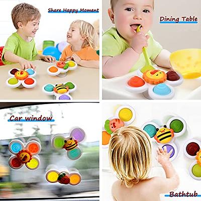 Suction Cup Spinner Toys - Baby Montessori Sensory Educational