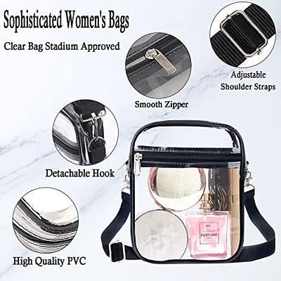 Clear Bag Stadium Approved for Women Small Cute Transparent Purse