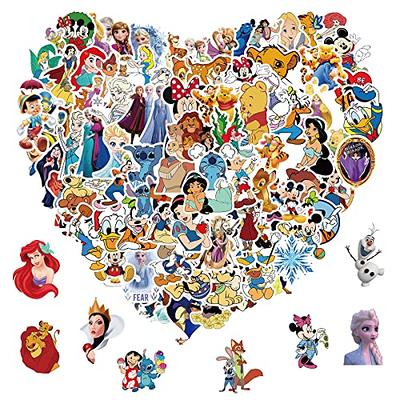 100pcs Disney Cartoon Stickers Gifts for Kids Girl, Cute Princess