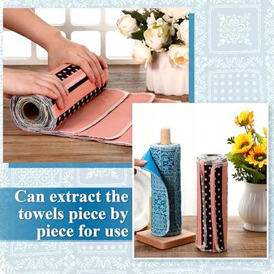 Reusable Paperless Kitchen Towels, Paper Towels Roll With