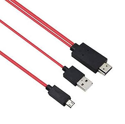  Master Cables Universal Micro USB MHL a HDMI Media HDTV  Adaptador 6.5ft Cable 11 Pin para Samsung Galaxy S4 S5 Note 2 3 4 8 Note  Edge HTC M8 HTC One