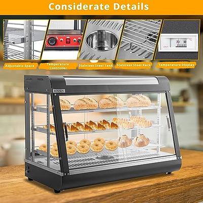 Electric Bread & Pizza Food Warmer Storage Display Cabinet Unit