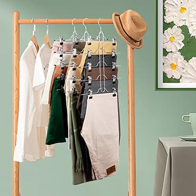 Pants Skirt Hangers Space Saving - DOIOWN Skirt Hangers for Women