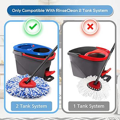 O-Cedar EasyWring RinseClean Spin Mop & Bucket Floor Cleaning System with 1  Extra Refill (Pack of 1)