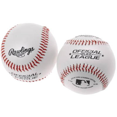  Rawlings, LITTLE LEAGUE Competition Grade Baseballs, RLLB1, Youth/14U, Game/Practice Use