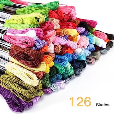 Caydo Embroidery Floss 126 Skeins Embroidery Thread, Color