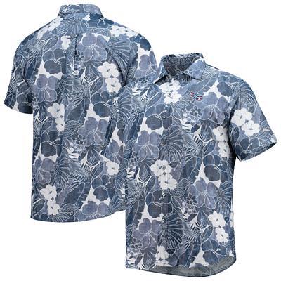 Detroit Tigers Tommy Bahama Big & Tall Fuego Floral Button-Up Shirt - Navy