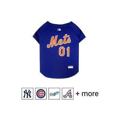 New York Pink Mets Pets First MLB Dog & Cat Baseball Jersey for