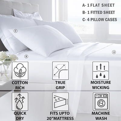 Comfort Classics 800 Thread Count Cotton Rich Sateen Sheet Set 