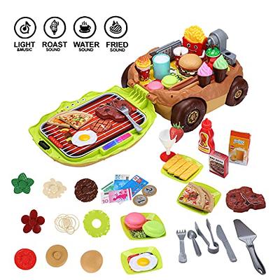 Shimfun 130pc Play Food Set for Kids & Toddlers Kitchen Toy Playset.  Pretend Play Fake Toy Food, Play Kitchen Accessories Food Toys, Detail for  Fun 