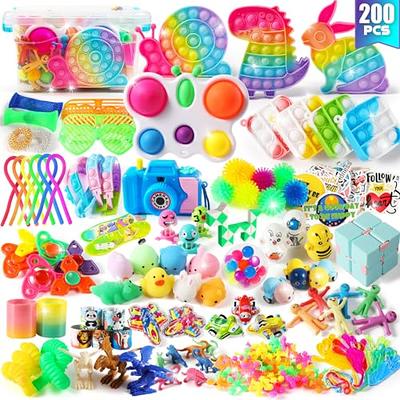 12 Pack Animal Pop Tubes,mini Pop Tubes Keychain,kids Party Favors ,toddler  Age 3-4,sensory For Toddlers 3-5,party Favors For Kids 4-8 8-12,classroom