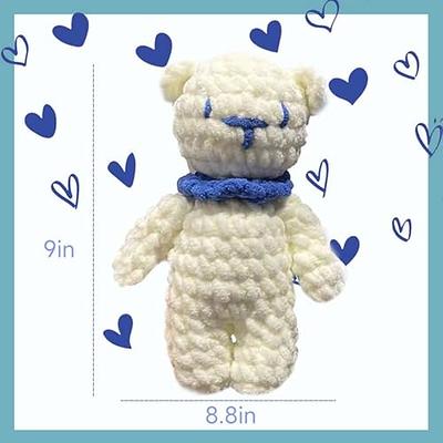 COUCHINLARY Large Bear Crochet Kit Animals DIY Crafts with Step-by-Step  Video Tutorials and Instruction Knitting Kit Stuffed Bear for Mother's Day  Gifts (Light Blue+White) - Yahoo Shopping