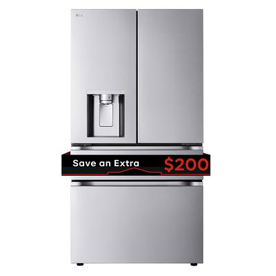 Hisense 21.6-cu ft 4-Door Counter-depth French Door Refrigerator with Ice  Maker (White) at