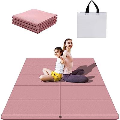 Homaisson Folding Travel Yoga Mat: 4mm Extra Thick Yoga Mat for  Women