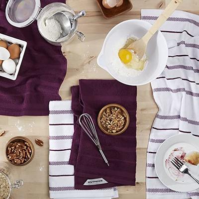 Thyme&Table Cotton Waffle Kitchen Towels - Blue & White - 3 Pieces