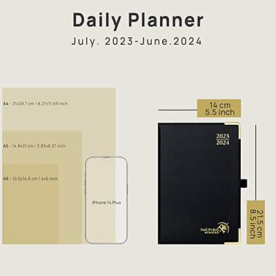 2023-2024 Daily & Monthly Planner, One Page Per Day, Daily Planner  2023-2024 from July 2023 to June 2024, Planner 2023-2024 with Flexible  Cover, Tabs