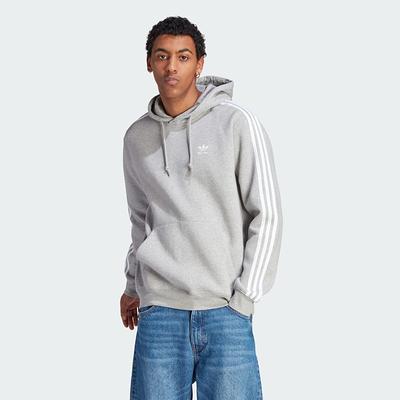 adidas M Mens Classics - Adicolor Shopping Grey Medium Heather Yahoo Hoodie 3-Stripes