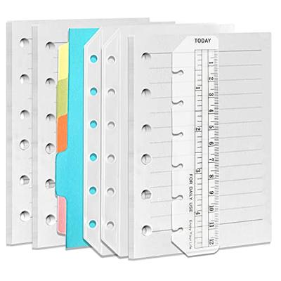 A6 Diary Ruler Bookmark [3Types]/6 Ring Planner Index Inserts Organizer  Journal Page Marker Sticker Storage - Yahoo Shopping