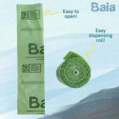 Buy Baia Compostable Tall Trash Bags, BPI ASTM D6400 Certified, 13