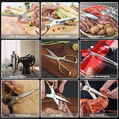 Kitchen Scissors 2Pack,Poultry Shears Heavy Duty Meat Scissors